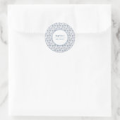 Sticker Rond Noël d'argent blanc (Sac)