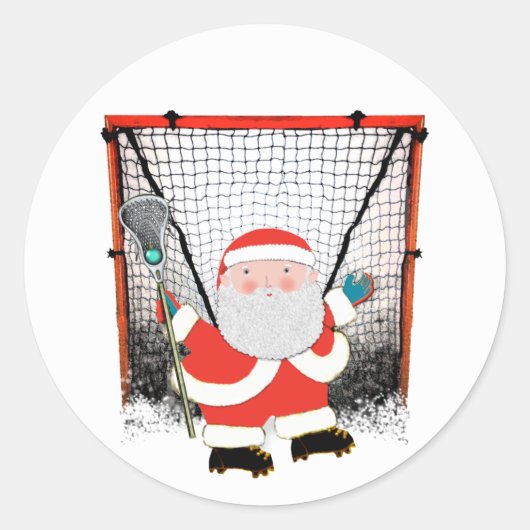 Sticker Rond Noël de crosse canadienne (Devant)