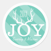 Sticker Rond Noël de la Mint Joy (Devant)