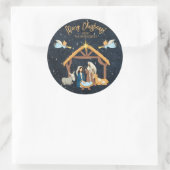 Sticker Rond Noël de la Nativité (Sac)