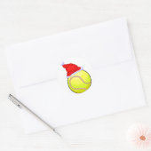 Sticker Rond Noël de tennis (Enveloppe)