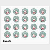Sticker Rond Noël de tennis (Feuille)