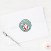 Sticker Rond Noël de tennis (Enveloppe)