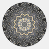 Sticker Rond Noël Décor Moderne (Devant)