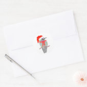 Sticker Rond Noël des colibris (Enveloppe)