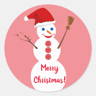 Sticker Rond Noël des motoneiges