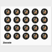Sticker Rond Noël Dinosaure Arbre Rex Pajamas Hommes Garçons En (Feuille)