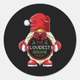 Sticker Rond Noël du groupe familial le plus bruyant