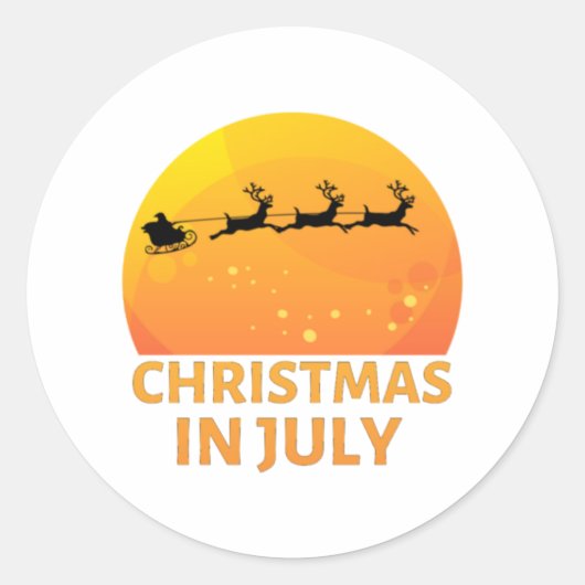 STICKER ROND NOËL EN JUILLET (Devant)