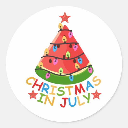 STICKER ROND NOËL EN JUILLET (Devant)