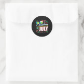 Sticker Rond Noël en juillet 1 (Sac)