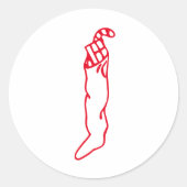 Sticker Rond Noël encombrant (Devant)