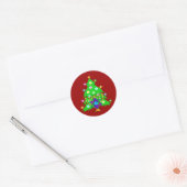 Sticker Rond Noël et Hanoukka ensemble (Enveloppe)