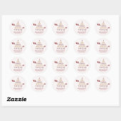 Sticker Rond Noël Faire-part de grossesse miracle (Feuille)