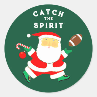 Sticker Rond Noël Football