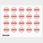 Sticker Rond Noël Grand Danois (Feuille)