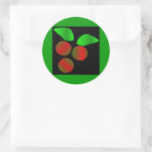 Sticker Rond Noël Holly I (Sac)