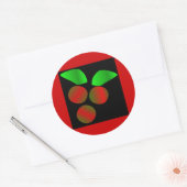 Sticker Rond Noël Holly II (Enveloppe)