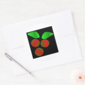 Sticker Rond Noël Holly III (Enveloppe)