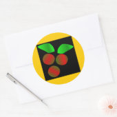 Sticker Rond Noël Holly IV (Enveloppe)