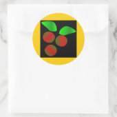 Sticker Rond Noël Holly IV (Sac)