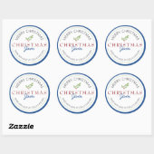 Sticker Rond Noël Jam Maison Verdure (Feuille)