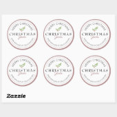 Sticker Rond Noël Jam Maison Verdure (Feuille)