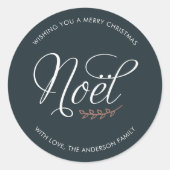Sticker Rond NOEL Joyeux Noël Personnalisé (Devant)