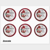 Sticker Rond Noël - Les Gnomes du temps les plus merveilleux (Feuille)