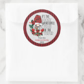 Sticker Rond Noël - Les Gnomes du temps les plus merveilleux (Sac)