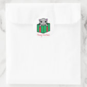 Sticker Rond Noël Meowy (Sac)