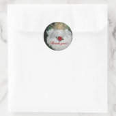 Sticker Rond Noël merci (Sac)
