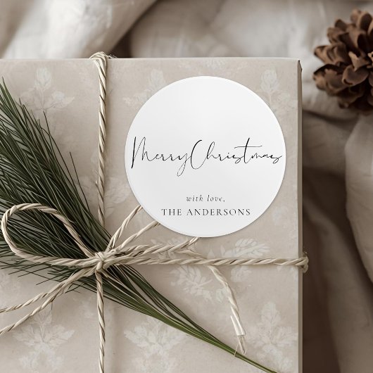 Sticker Rond Noël minimaliste moderne