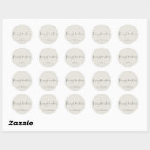 Sticker Rond Noël minimaliste moderne (Feuille)