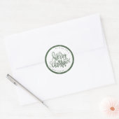 Sticker Rond Noël Moderne Minimaliste (Enveloppe)
