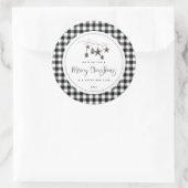 Sticker Rond Noël nature cosy (Sac)