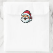 Sticker Rond Noël père Noël (Sac)