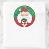 Sticker Rond Noël Père Noël (Sac)