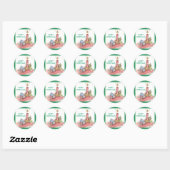 Sticker Rond Noël - produits multiples (Feuille)