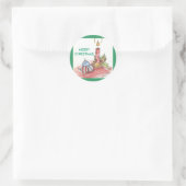 Sticker Rond Noël - produits multiples (Sac)