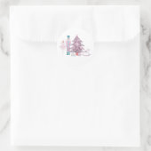 Sticker Rond Noël rose Nutcracker (Sac)