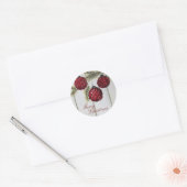 Sticker Rond Noël rustique minimaliste joyeux (Enveloppe)