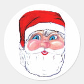 STICKER ROND NOËL SANTA CLAUS (Devant)