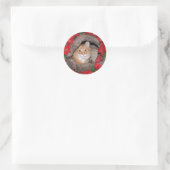 Sticker Rond Noël Tabby (Sac)