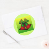 Sticker Rond Noël VII (Enveloppe)