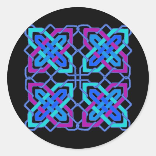 Sticker Rond Noeud celtique 3 (Devant)