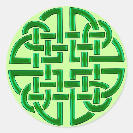 Sticker Rond Noeud celtique (Stickers ronds) (Devant)