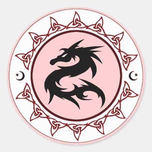 Sticker Rond Noeud de dragon 3 (Devant)