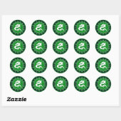 Sticker Rond Noeud de dragon 8 (Feuille)