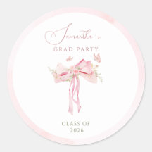 Nœud rose coquette FLORAL remise de diplôme
